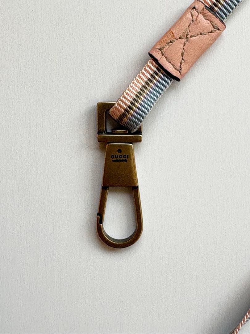 GUCCI 犬用リード ピンク 水色