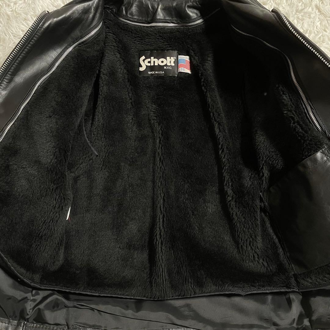 ショット ライダースジャケット レザージャケット 643