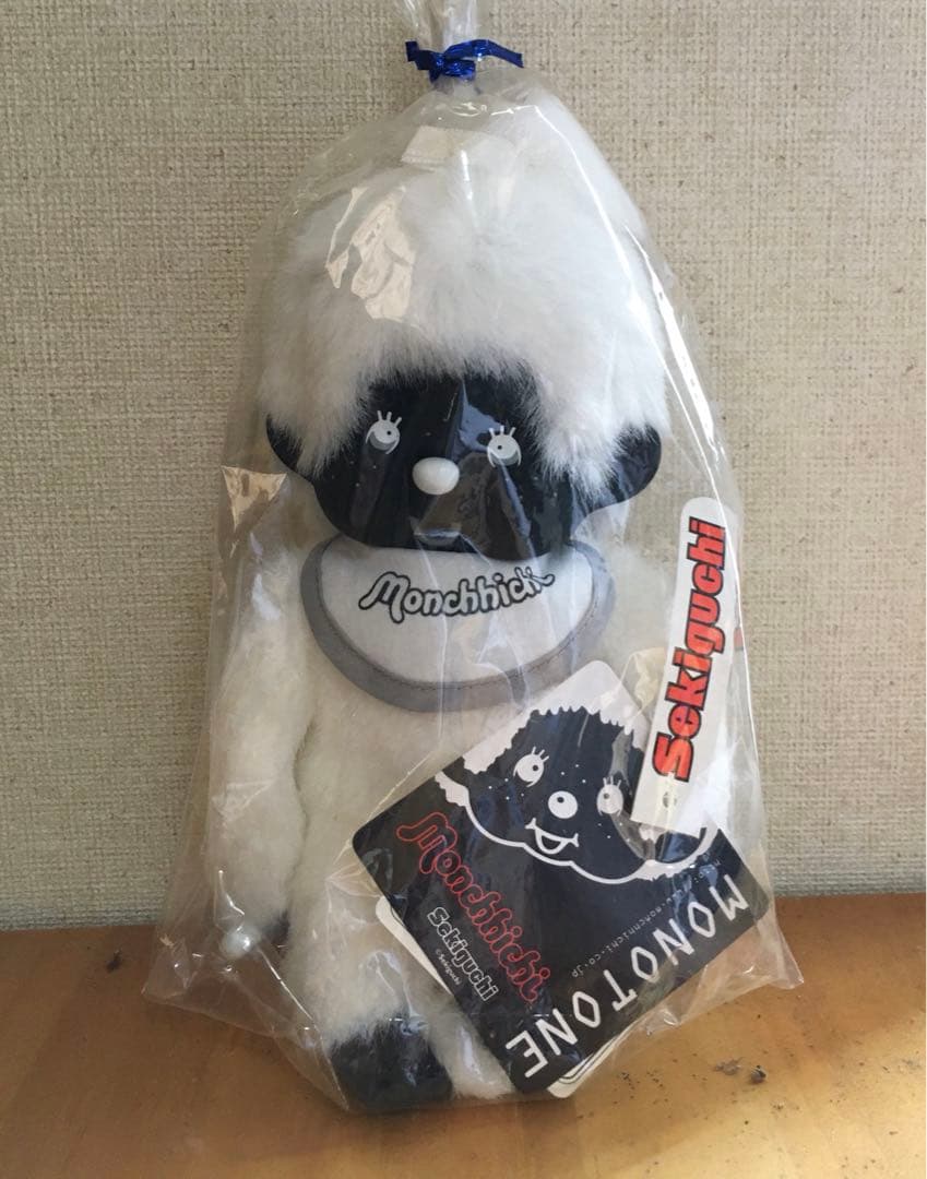 超レア！　モノトーンモンチッチ♡黒顔女の子♡Sサイズ♡セキグチ