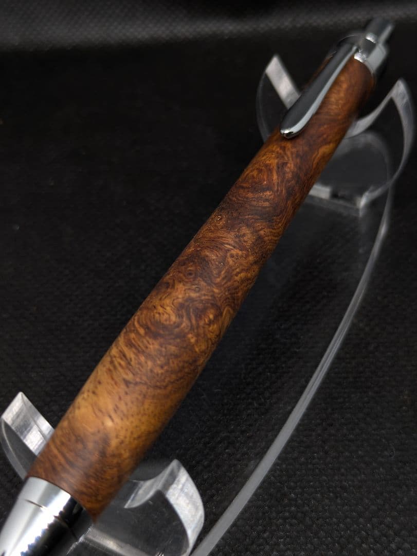 特上杢 アフリカローズウッド 瘤 シャーペン 工房楔監修 加藤金属＋おまけ付き