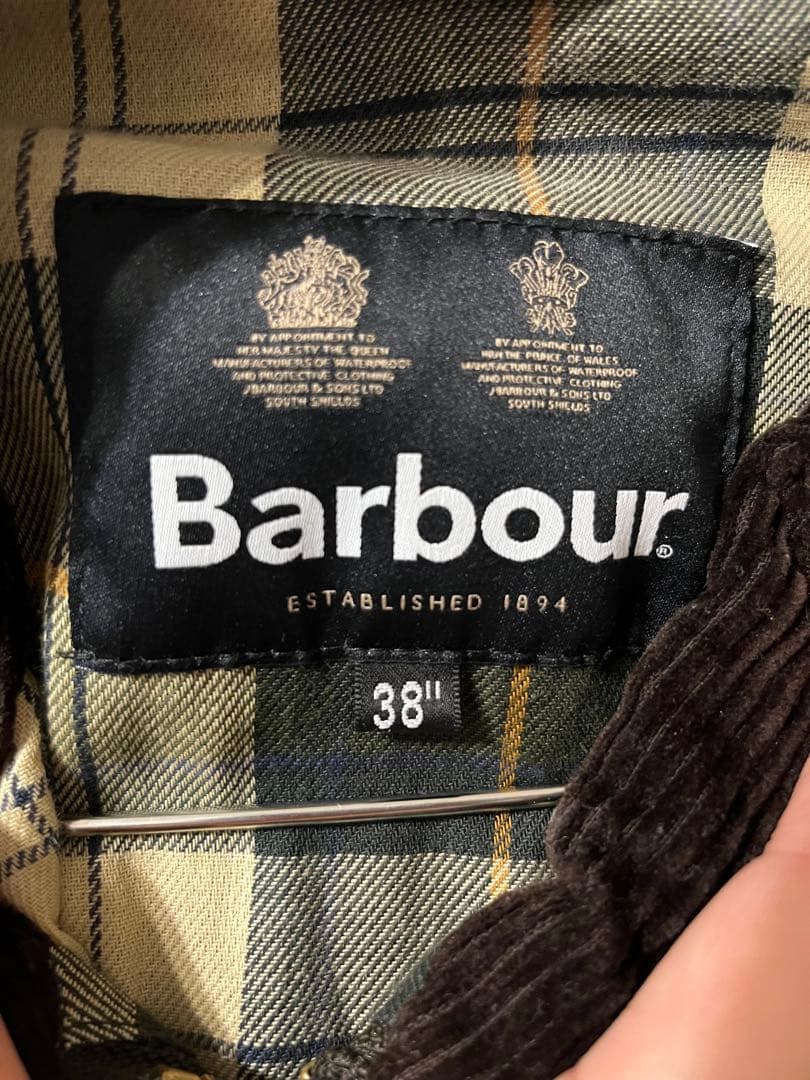 Barbour TRANSPORT トランスポート 38 セージ　ガーメント付