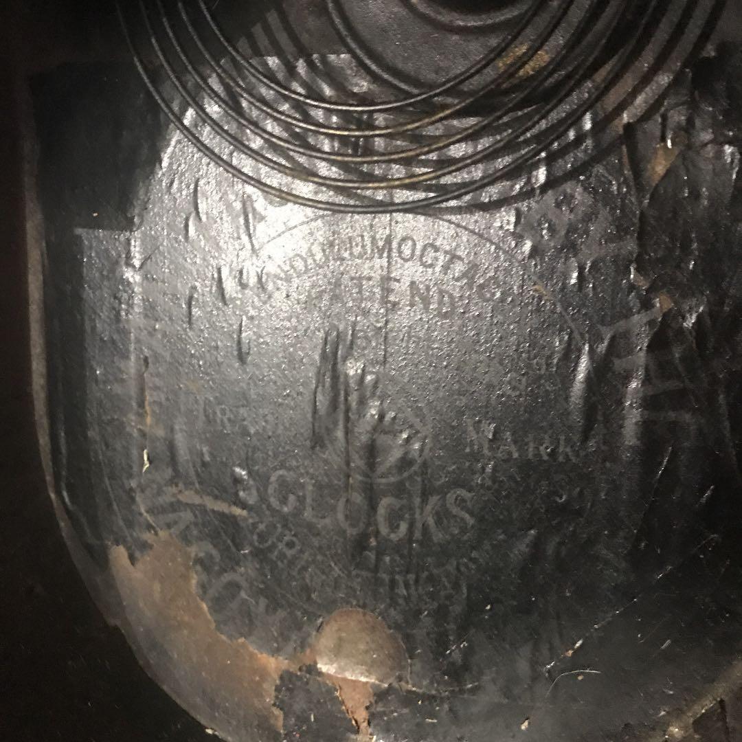 希少＊柱時計 だるま時計 四つ丸 ゼンマイ式 アンティーク