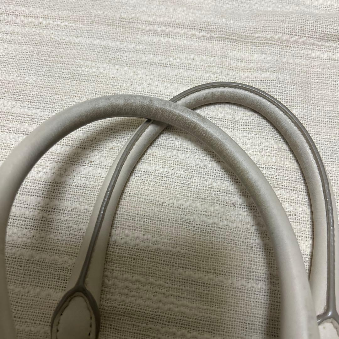 PRADA グレー キャンバス ハンドバッグ