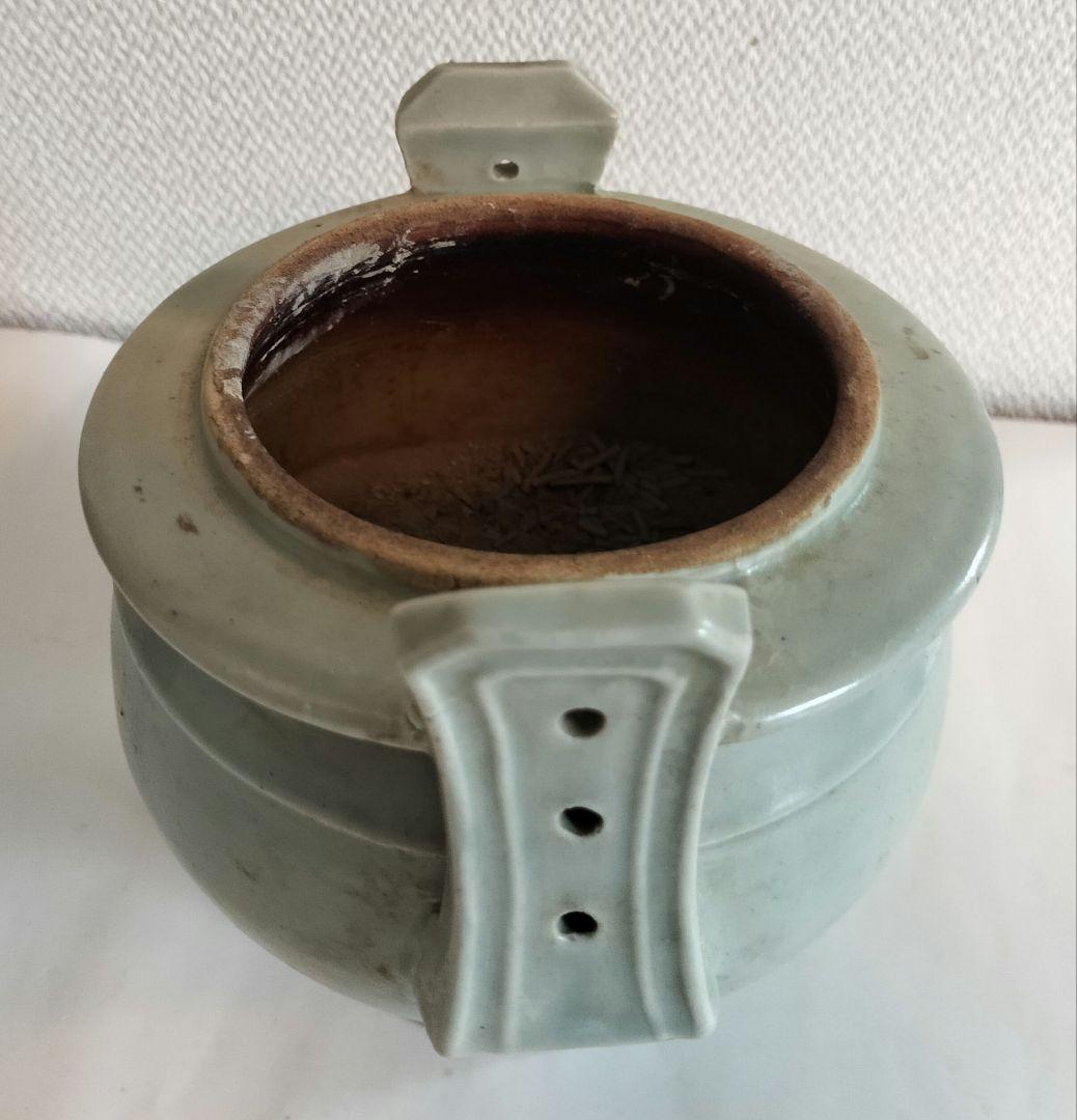 李朝　白磁香炉