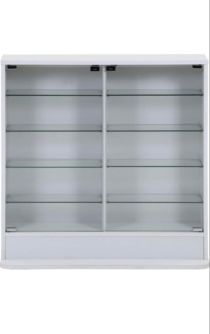 ホワイト ガラスディスプレイケース 90cm