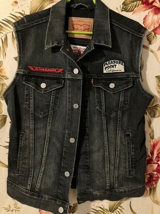 矢沢永吉　デニムベスト　イーグル　ブラックデニム　denim