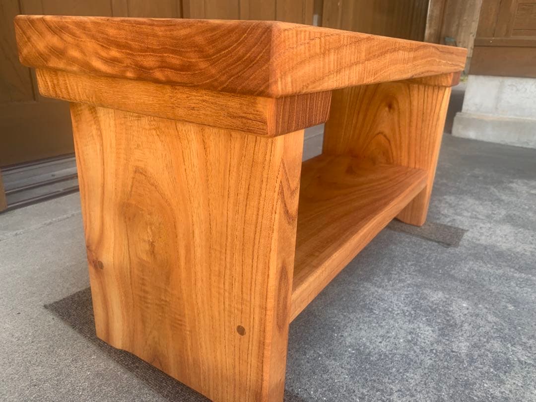 専用☆夏セール✨A:サイドテーブル、TV台、飾り棚＊棚有【魅力的な杢目、色艶】