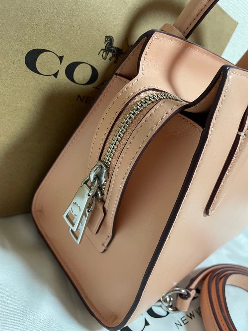 [美品] ❤️COACHアンドレア キャリーオール ピンク ハンドバッグ❤️