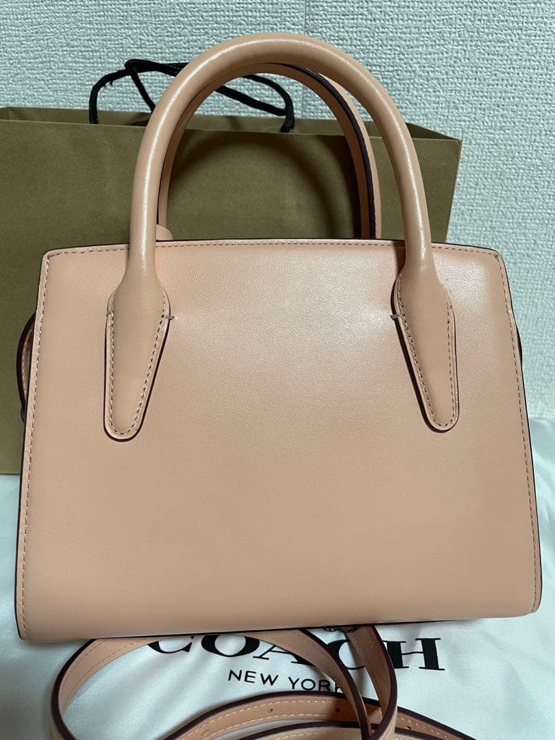 [美品] ❤️COACHアンドレア キャリーオール ピンク ハンドバッグ❤️
