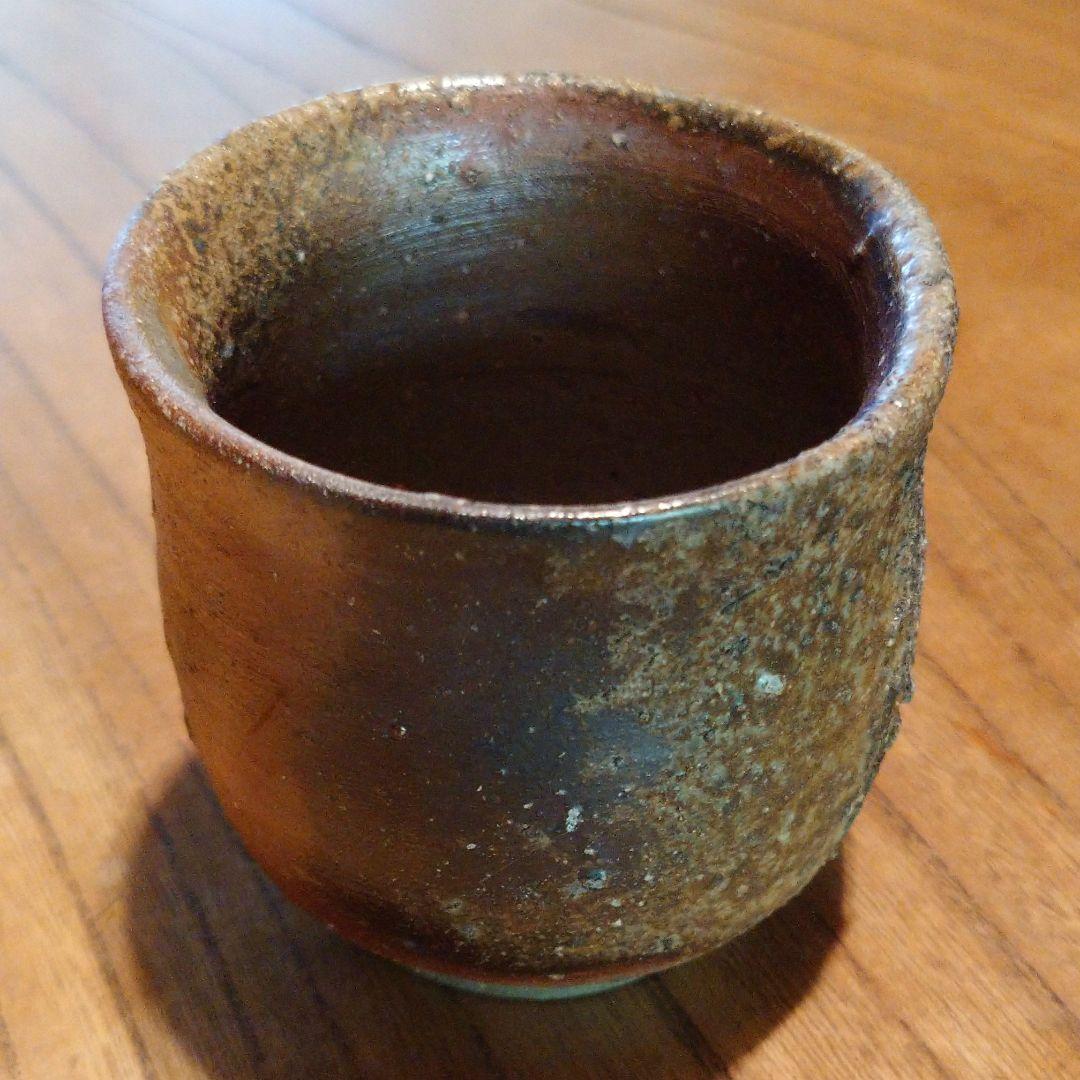 備前  『伊勢崎 満』のぐい呑み  ②　共箱