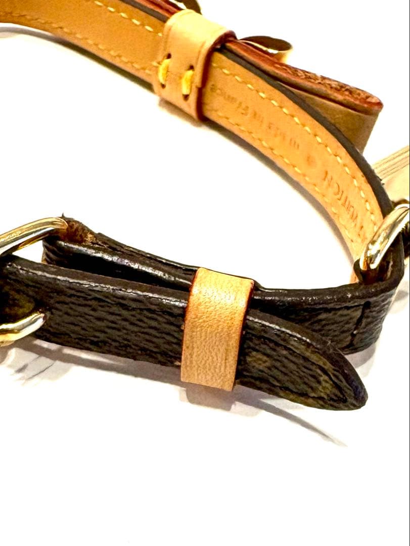 ヴィトン☆首輪　リボン　ドッグチョーカー　モノグラム コリエ・バクスター　XS