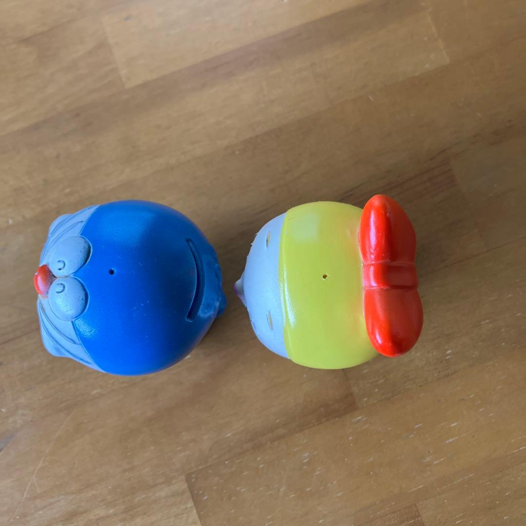 協和銀行　ドラえもん　ドラミちゃん　貯金箱　人形　昭和レトロ