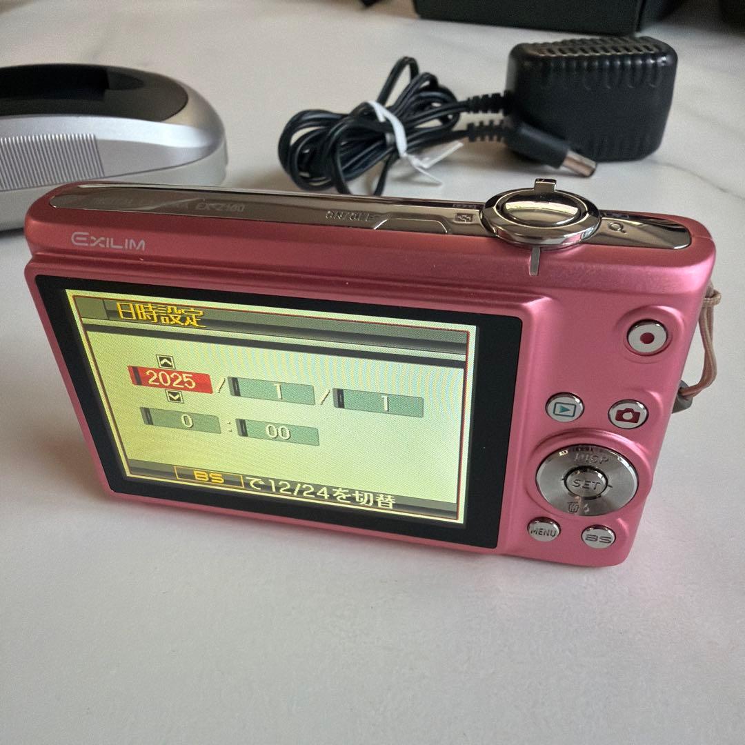 【動作確認済】　カシオ　エクシリム EX-Z100 デジカメ　ピンク