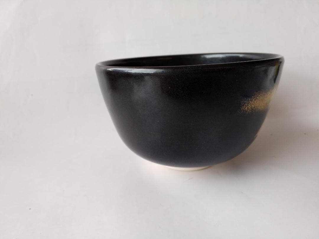 押小路窯 庄左ェ門 作 色絵 「 椿 」茶碗 押小路焼 共箱 栞 抹茶碗 新品