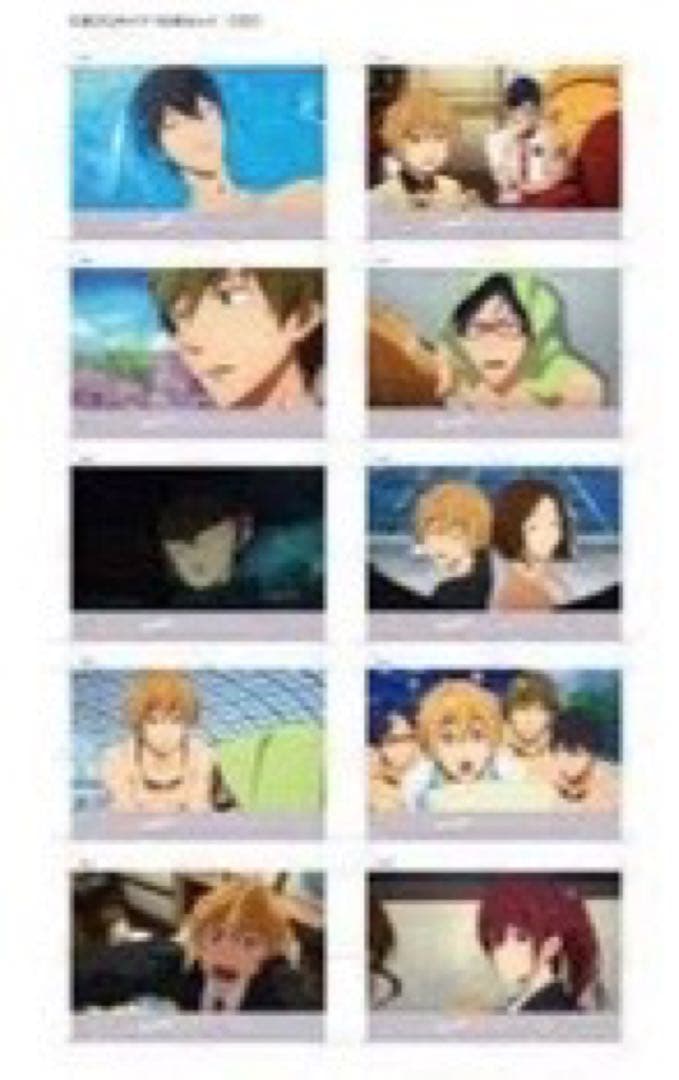 【開封済】free！初代　くじブロマイド10枚入り×5セット