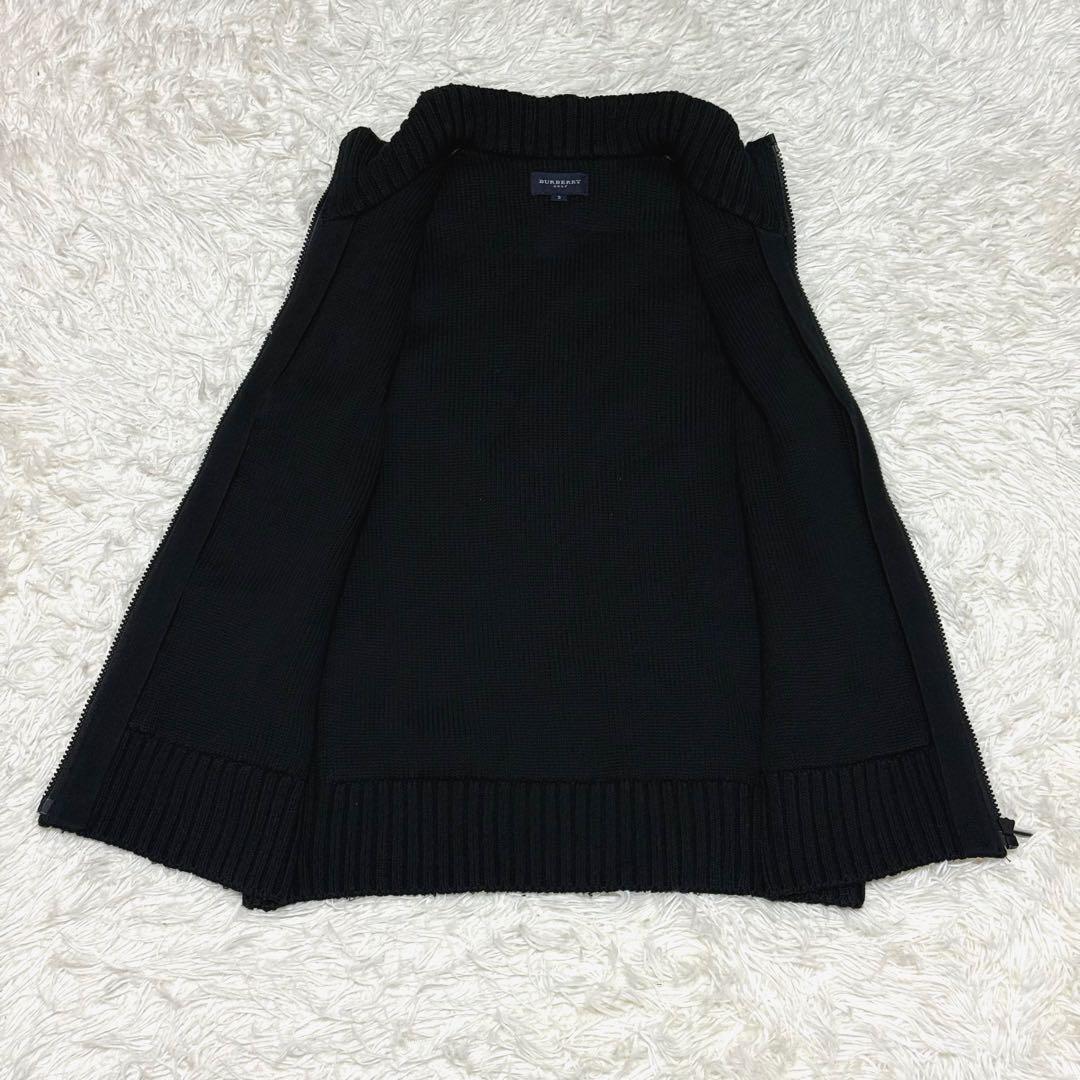 BURBERRY GOLF ダウンベスト ニット ブラック ホースロゴ