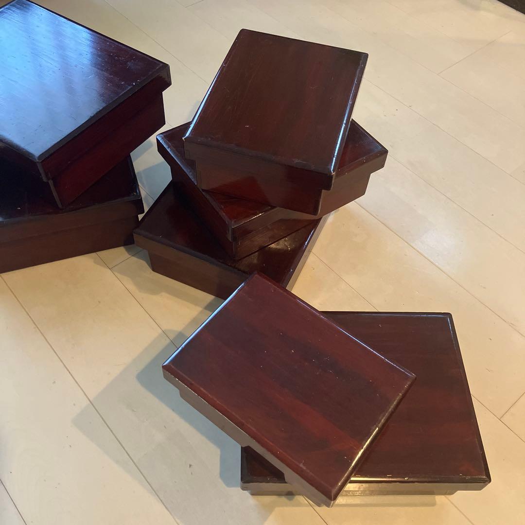 アンティーク・漆器風7連重箱