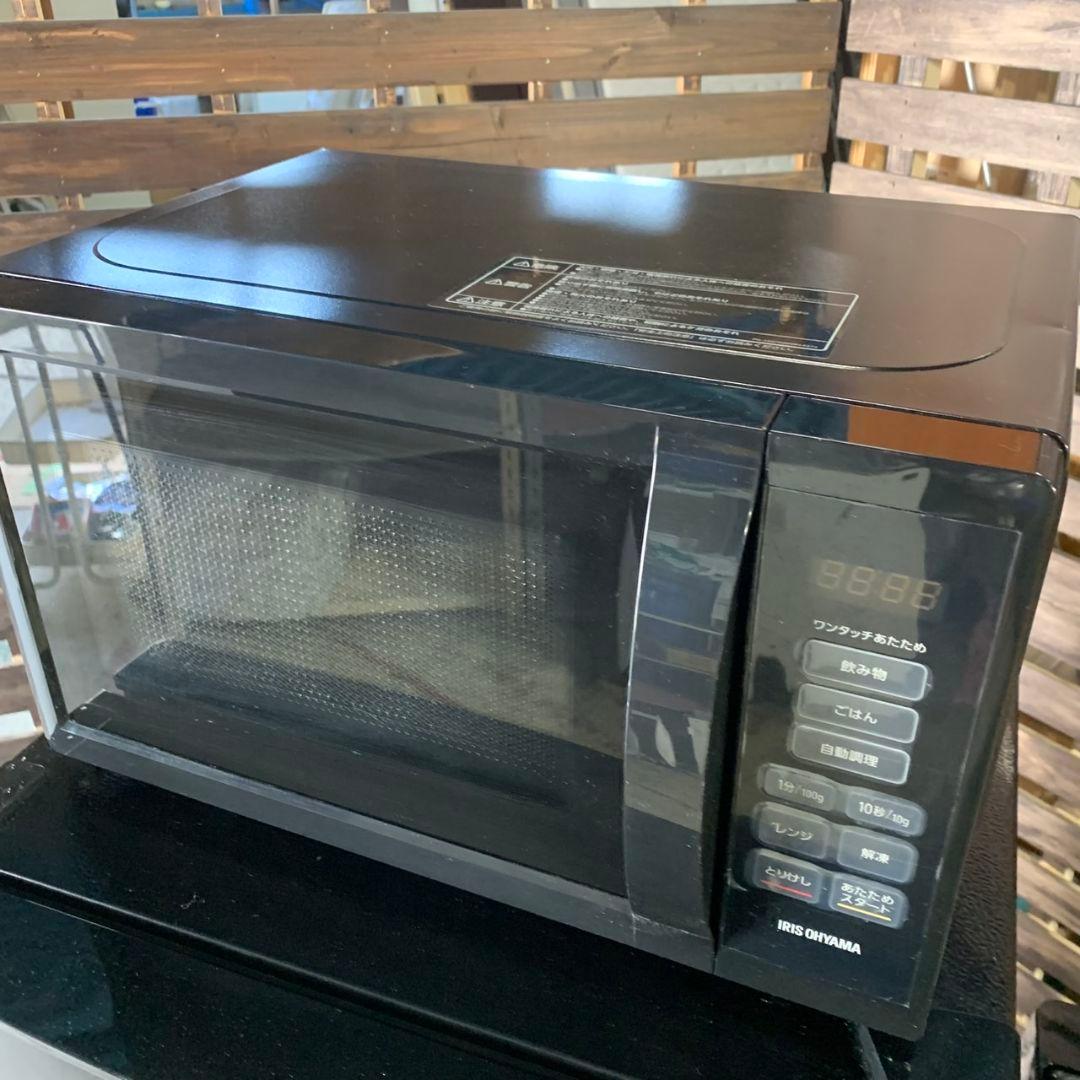 H385\" IRIS ブラック 家電セット 冷蔵庫/洗濯機/電子レンジ 23年製