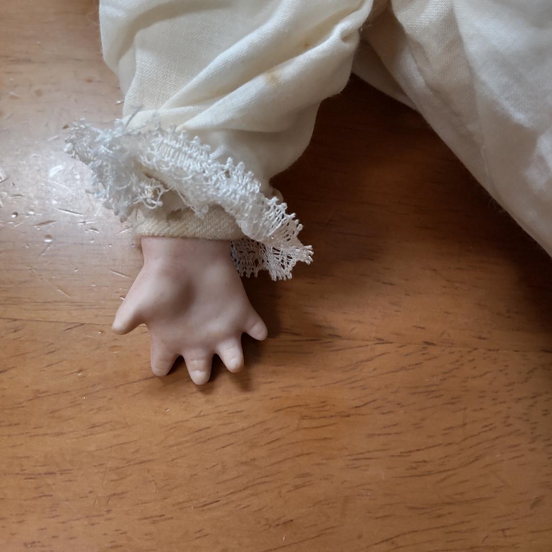 アーモンドマルセルタイプ　ベビードール　アンティーク風　人形　ブロカント　蚤の市