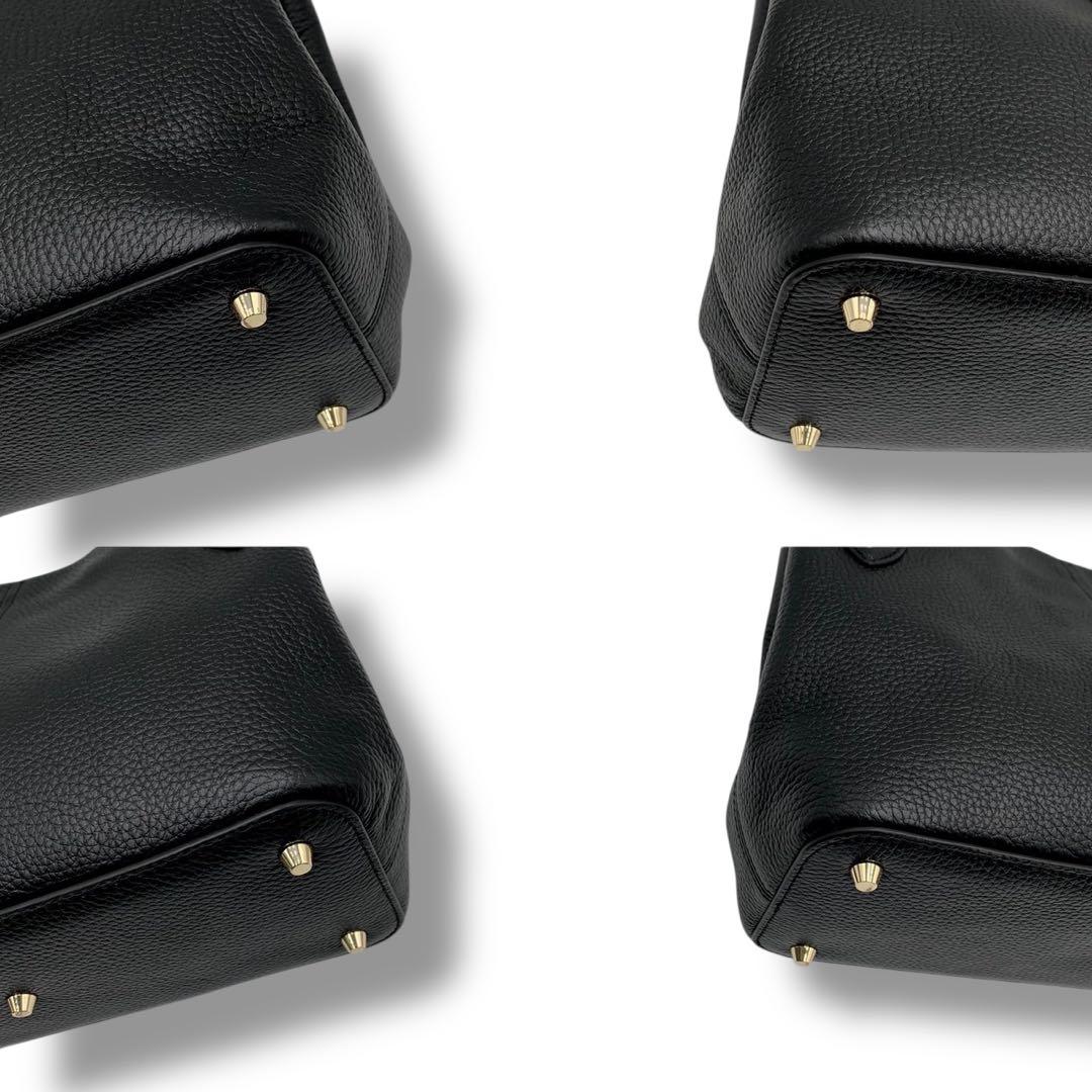 美品・現行✨フルラ ダフネ ハンドバッグ 2way ショルダー レザー ブラック