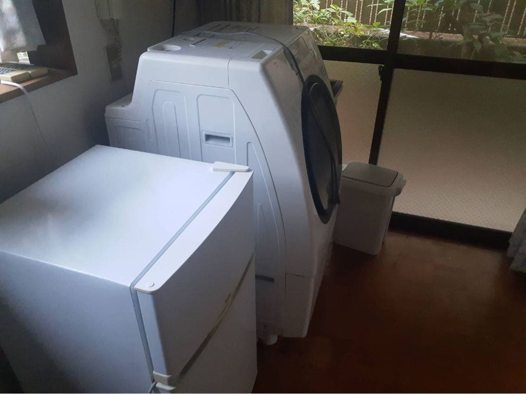 ホワイト 2ドア冷蔵庫