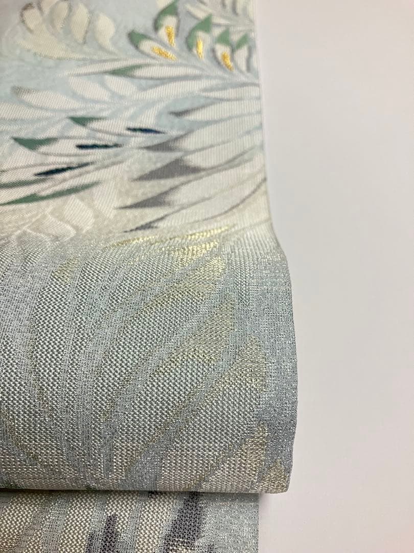 お仕立て上がり名古屋帯　新品未使用品　正絹　西陣織　No.349