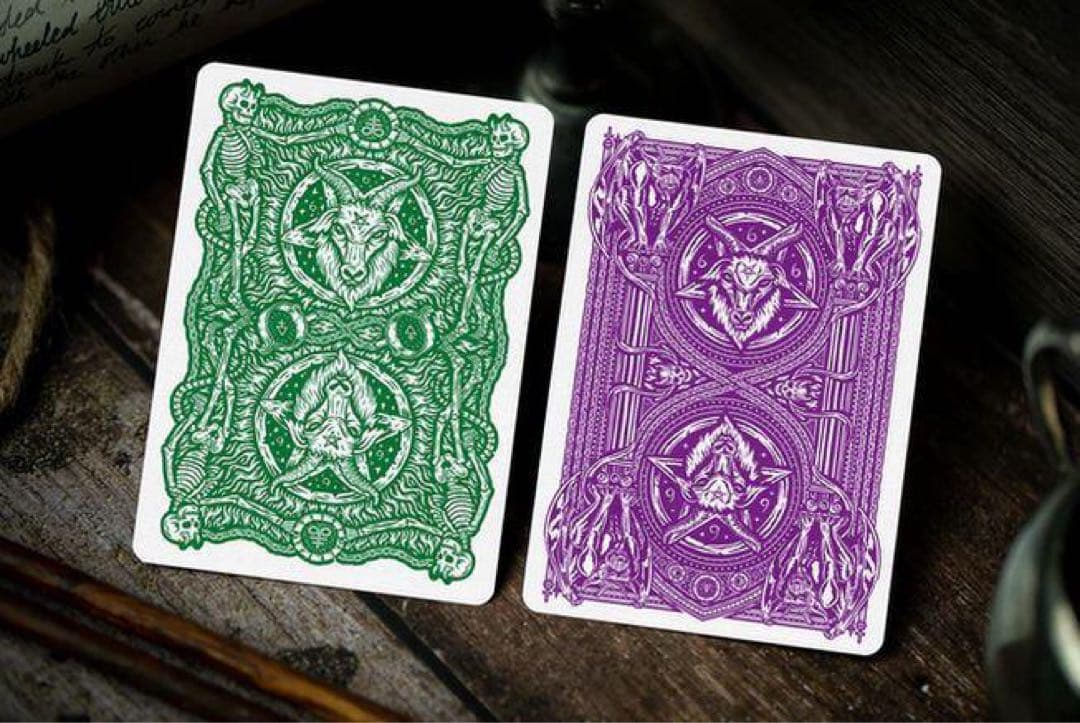 666 playing cards purple & emerald 4種セット
