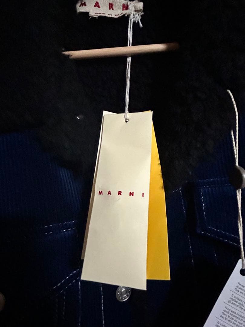 う*ら様 MARNI ネイビー コーデュロイジャケット　サイズ46 マルニ