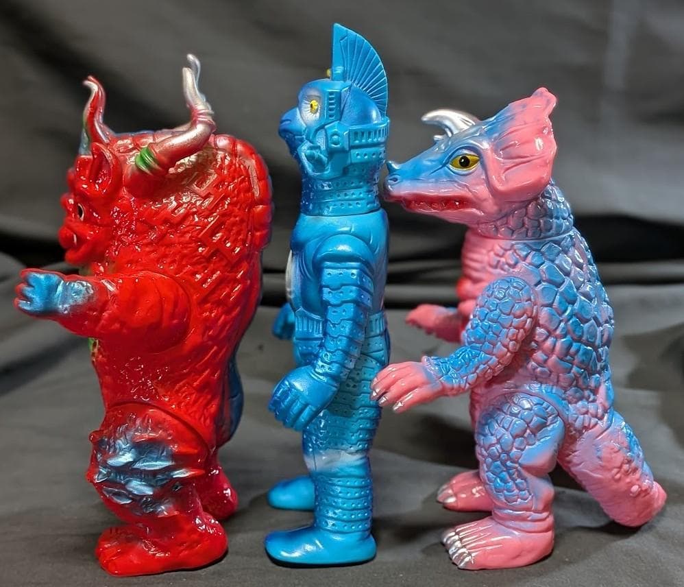 ウインダム＆ミクラス＆アギラ（ブルマァク復刻）ソフビフィギュア３体セット