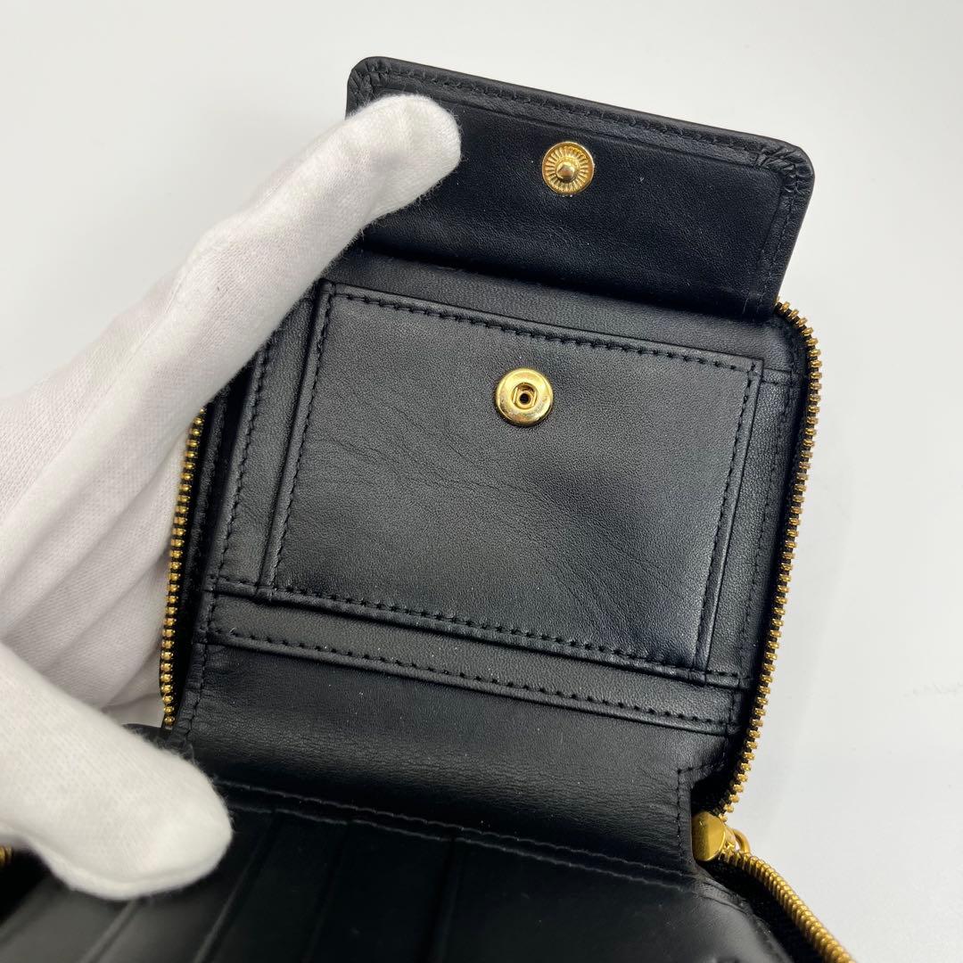 新品未使用★CK 二つ折り財布 カルバンクライン ブラック 箱付 レザー