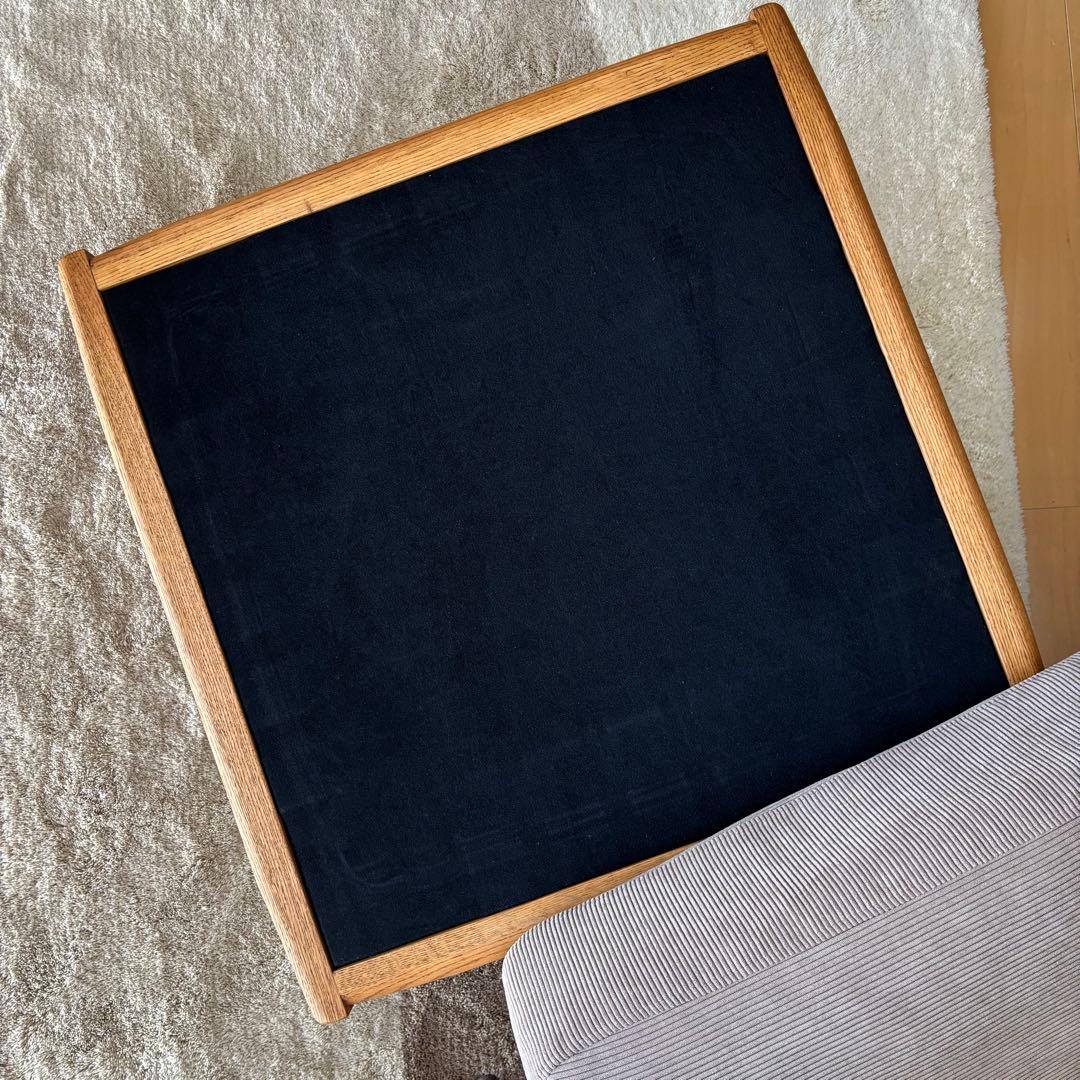 【美品】モモナチュラル オットマン グレー