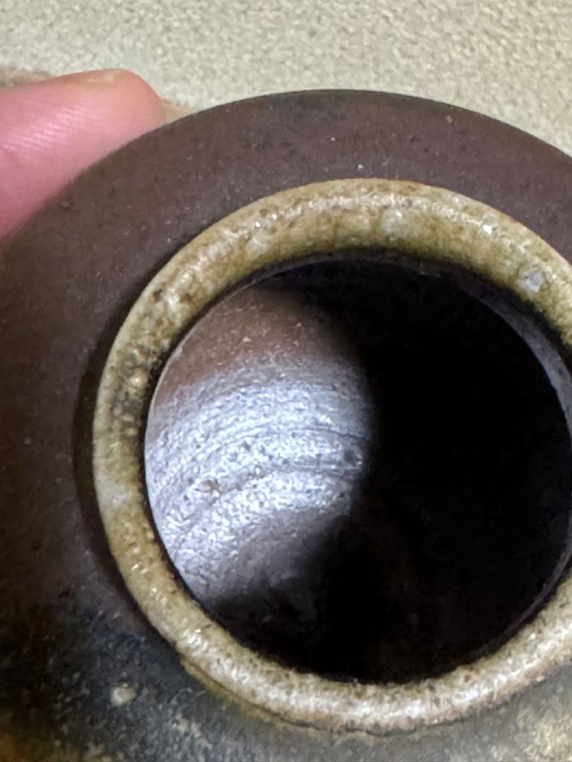 備前　肩衝茶入　人間国宝　山本陶秀