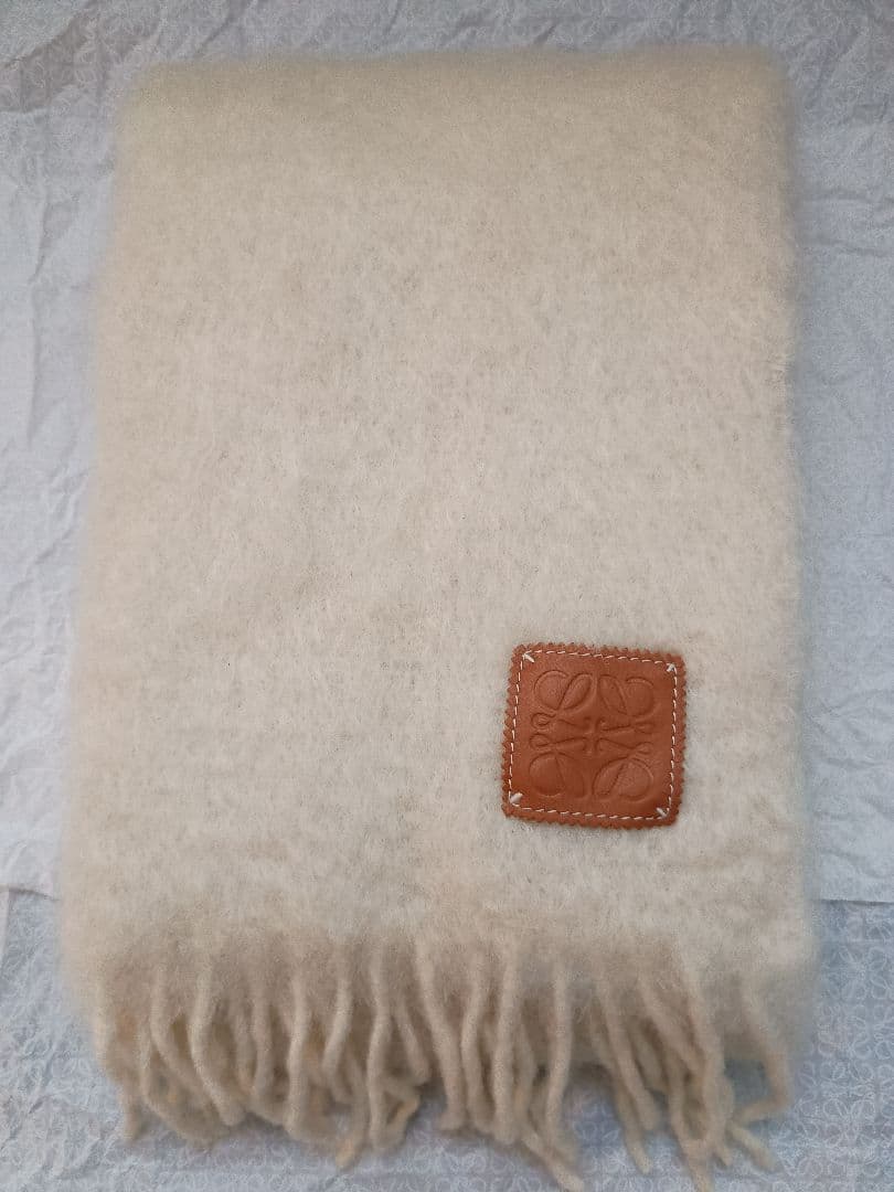 LOEWE ロエベ マフラー モヘア フリンジ