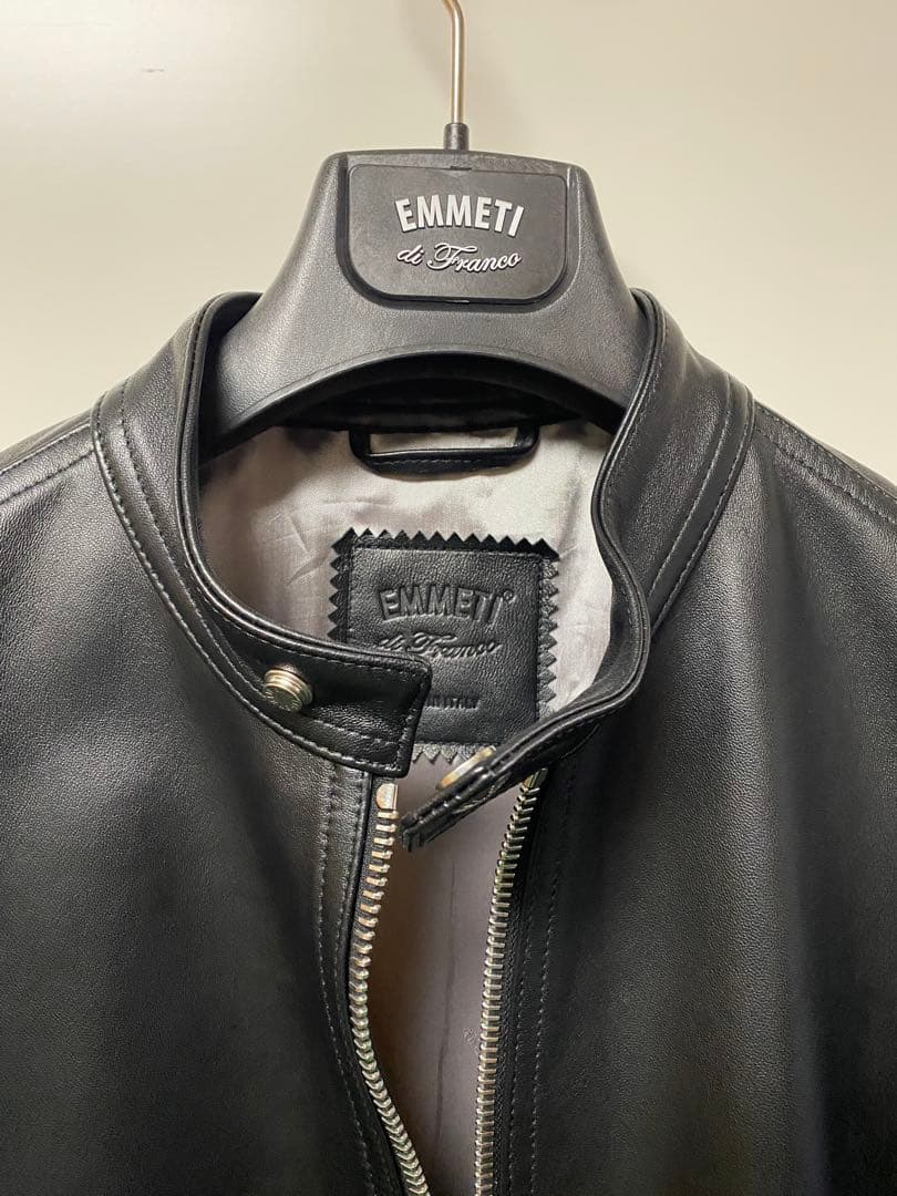 EMMETI エンメティ MASSIMO マッシモ ライダースジャケット　46