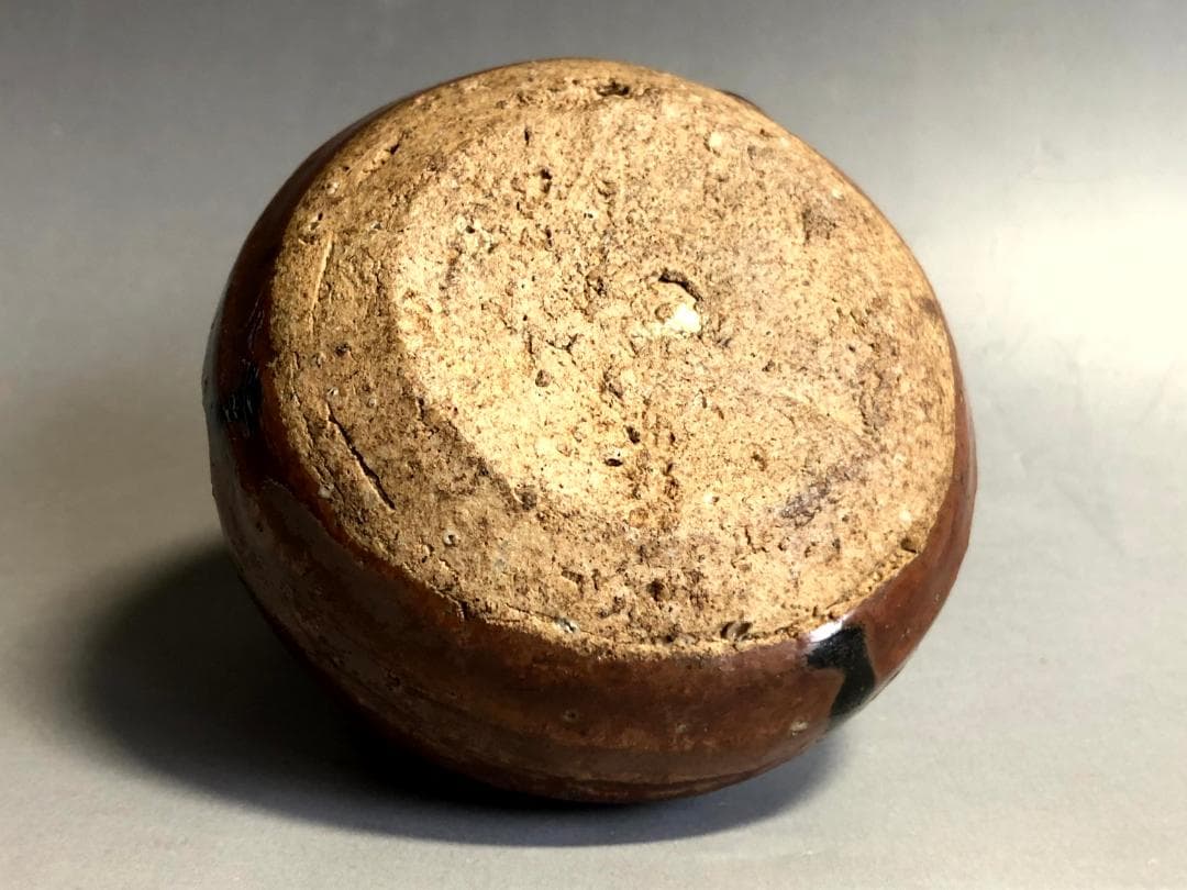 茶入■瀬戸釉 茶壷 仙泰庵 挽悦？ 茄子 濃茶用茶入 桐木箱 お茶道具 骨董品■