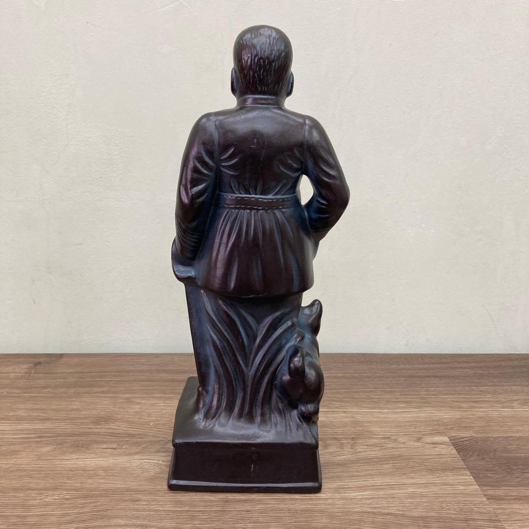 E-4 【希少】西郷隆盛 像 置物 （愛犬ツンと一緒に） 西郷どん 維新の三傑