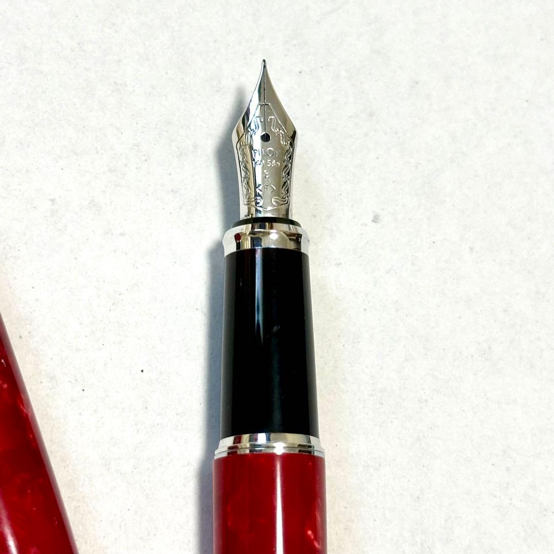 パイロット 万年筆 カスタム レガンス89S レッド 細字 (F)