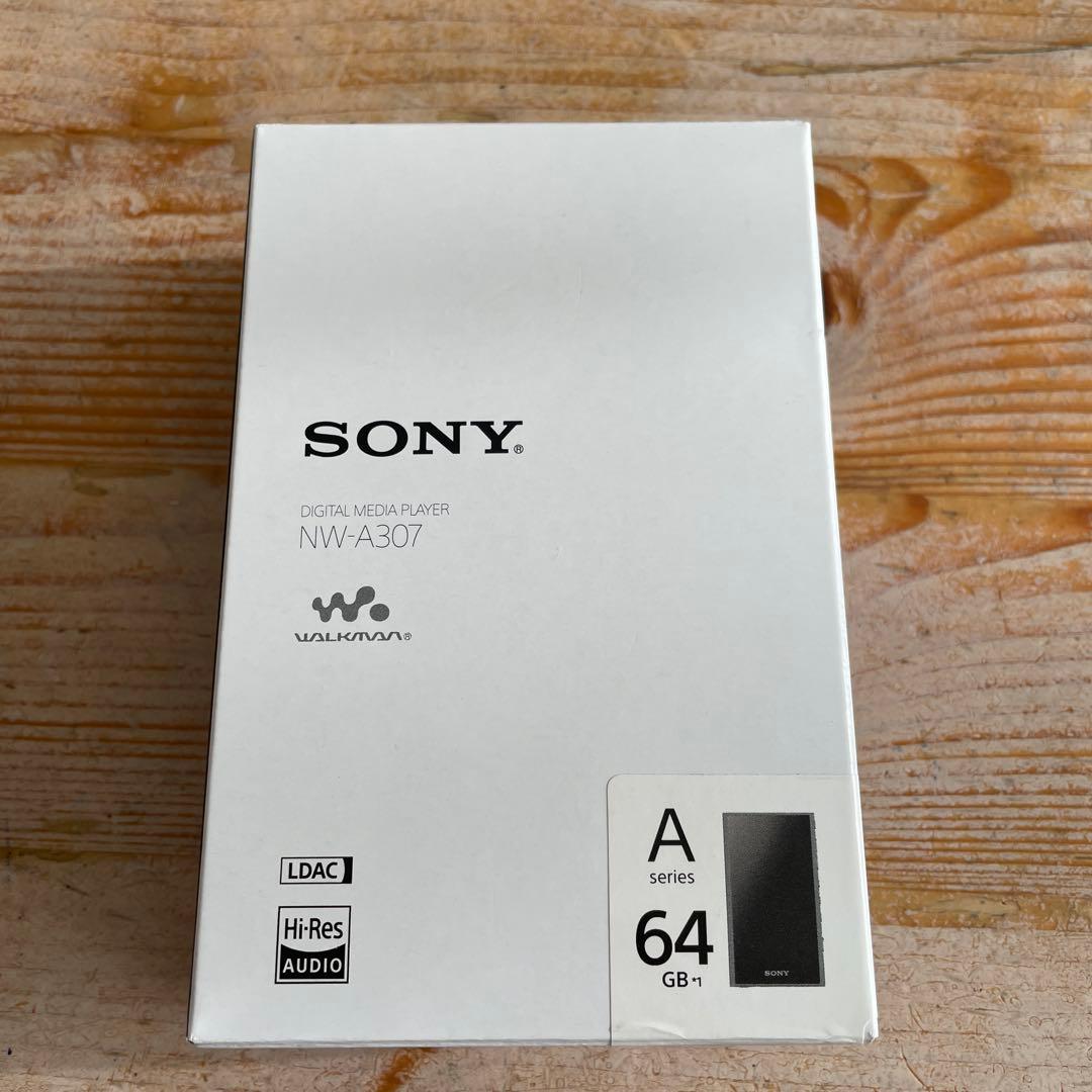 SONY NW-A307 64GB H(グレー) ソフトケース、SDカード付き