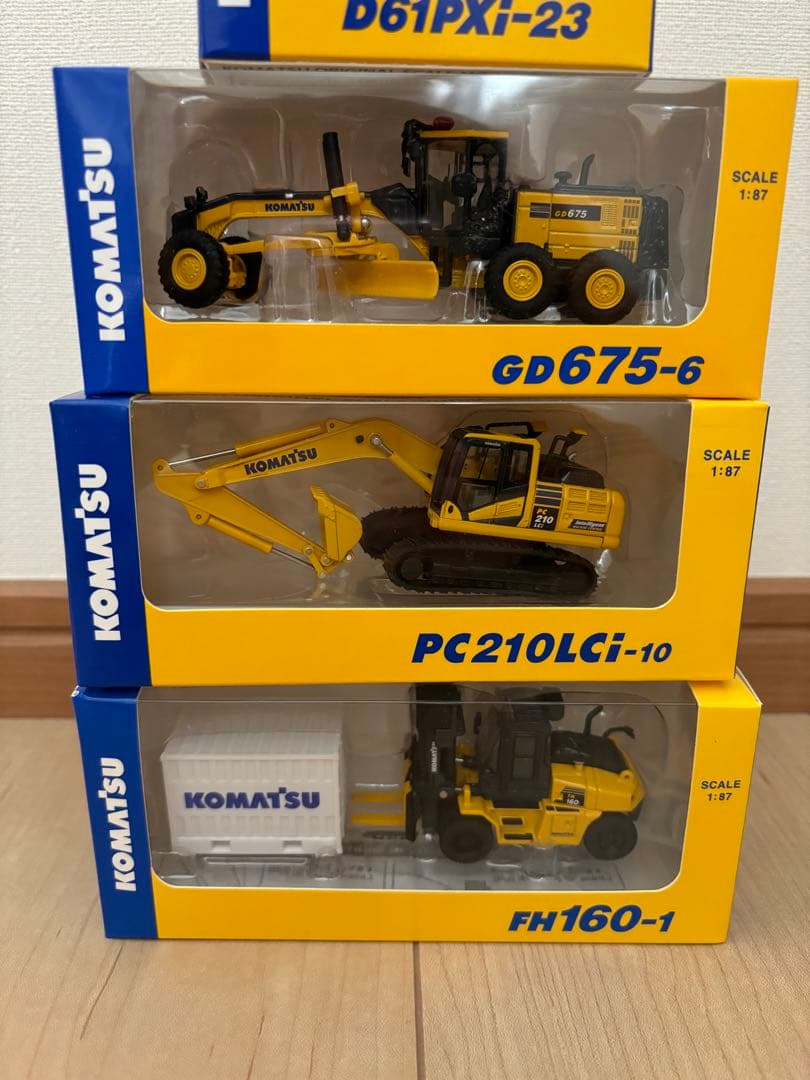 【非売品】未開封のみ！コマツ 株主優待 オリジナルミニチュア　7種