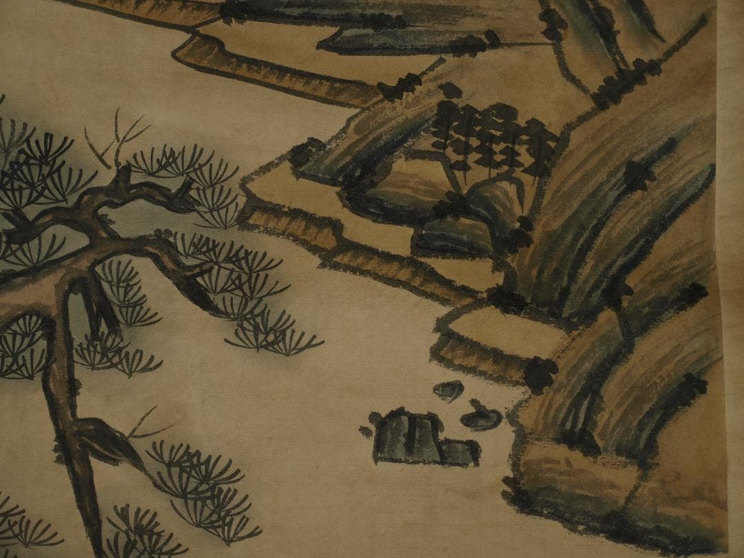 民間仕入れ品　中国唐時代の人物図　肉筆絵　激安骨 BD110A2-2