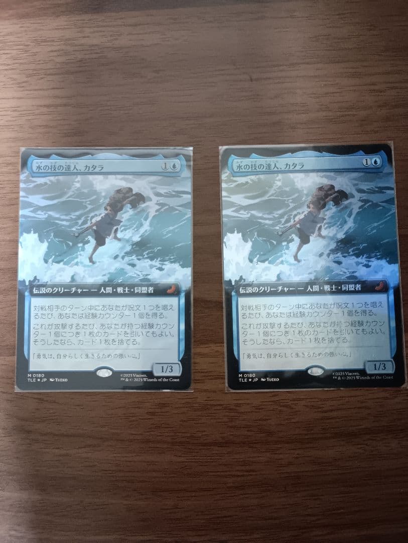 水の技の達人、カタラ（日、foil、ボーダーレス）　二枚組