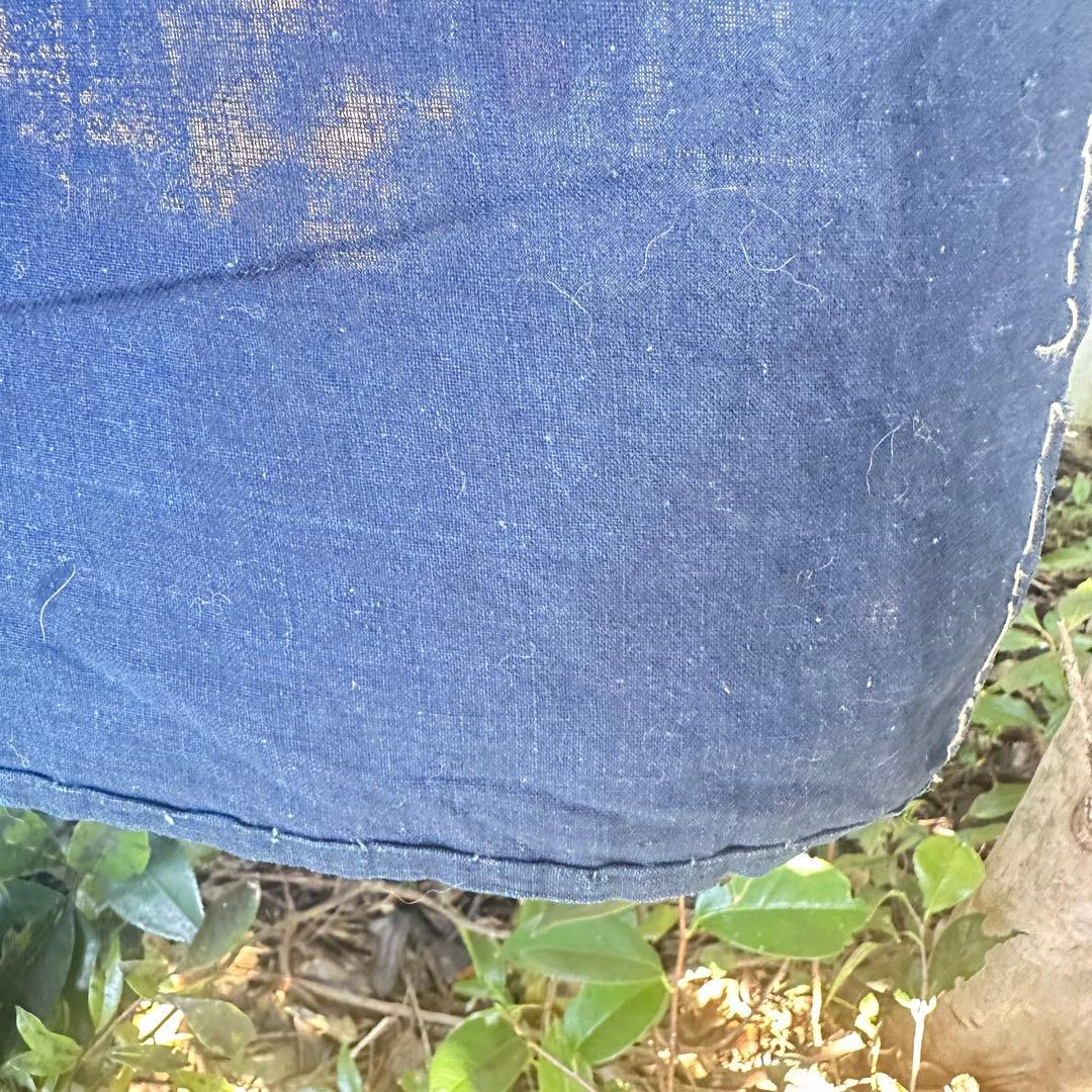 2168様感謝‼️明日につなぐ古布　桐花扇面TSUTSUGAKI筒がき藍染大風呂敷