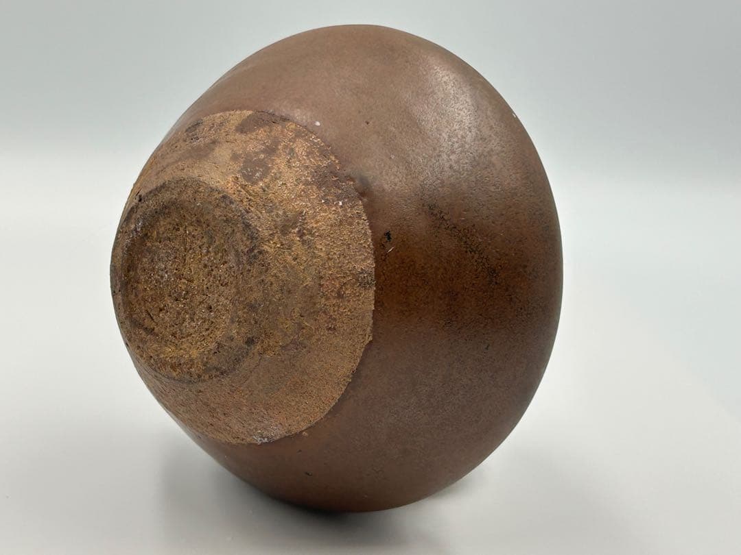 ★0011　宋時代　建窯 柿红釉天目茶碗 ★茶道具 茶器 唐物天目中国美術