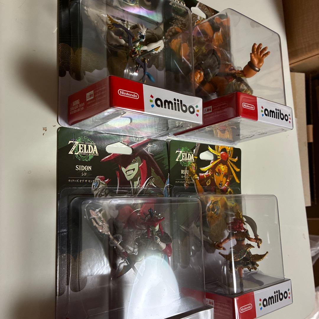 amiibo ゼルダの伝説　ティアキンセット　チューリ　ユン坊　ルージュ　シド