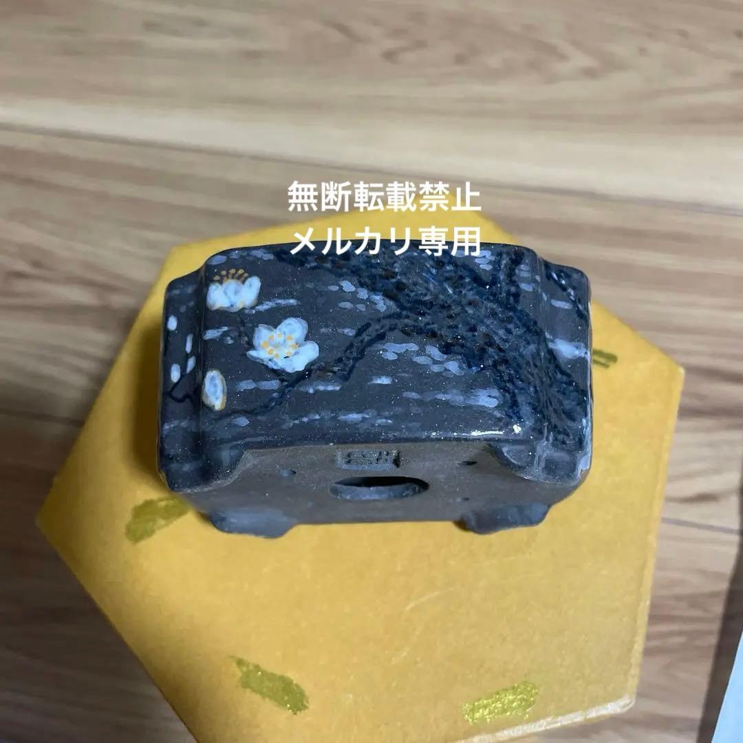 盆栽鉢　桑津香石　山野草　ミニ盆栽鉢　小品盆栽