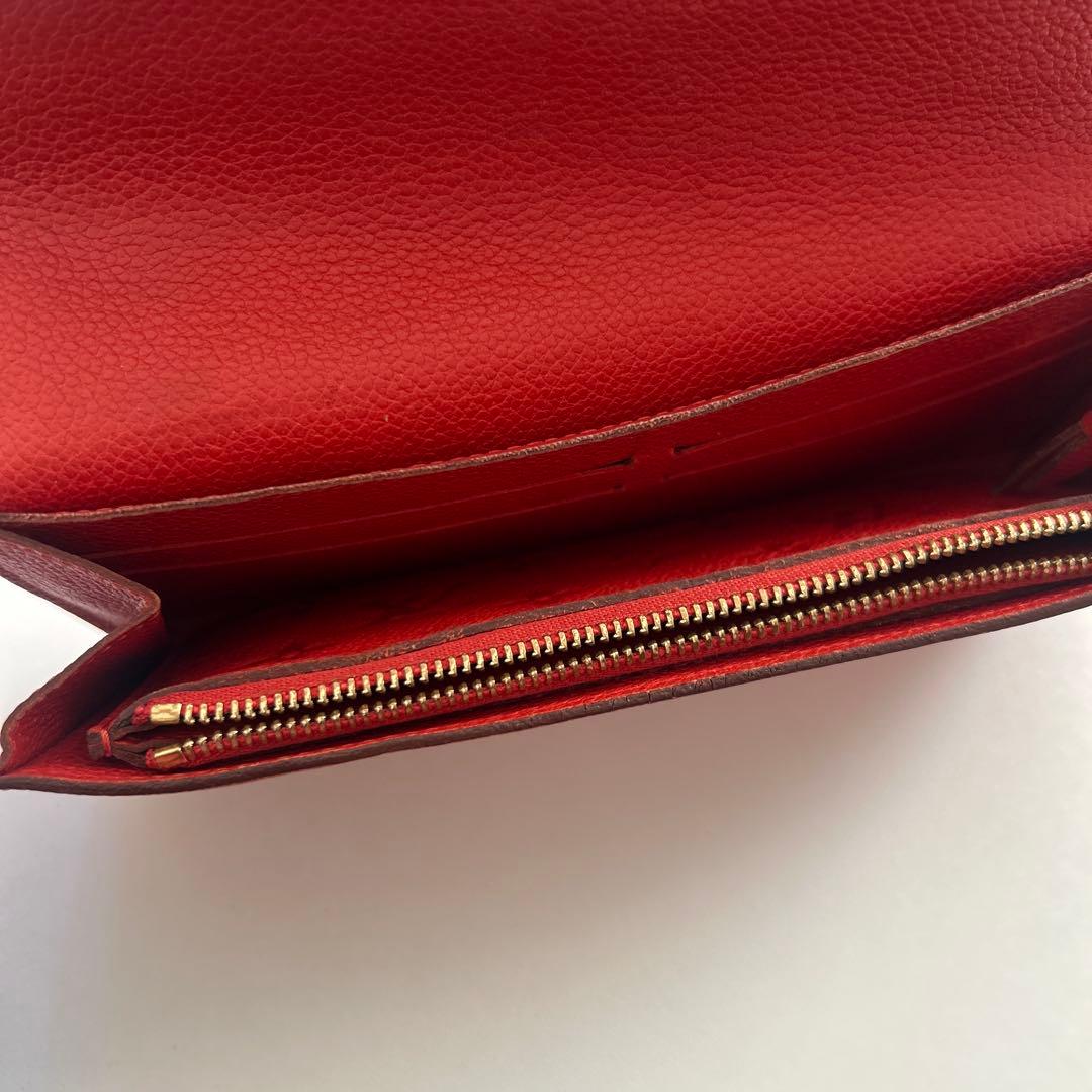 LOUIS VUITTON 長財布　レッド