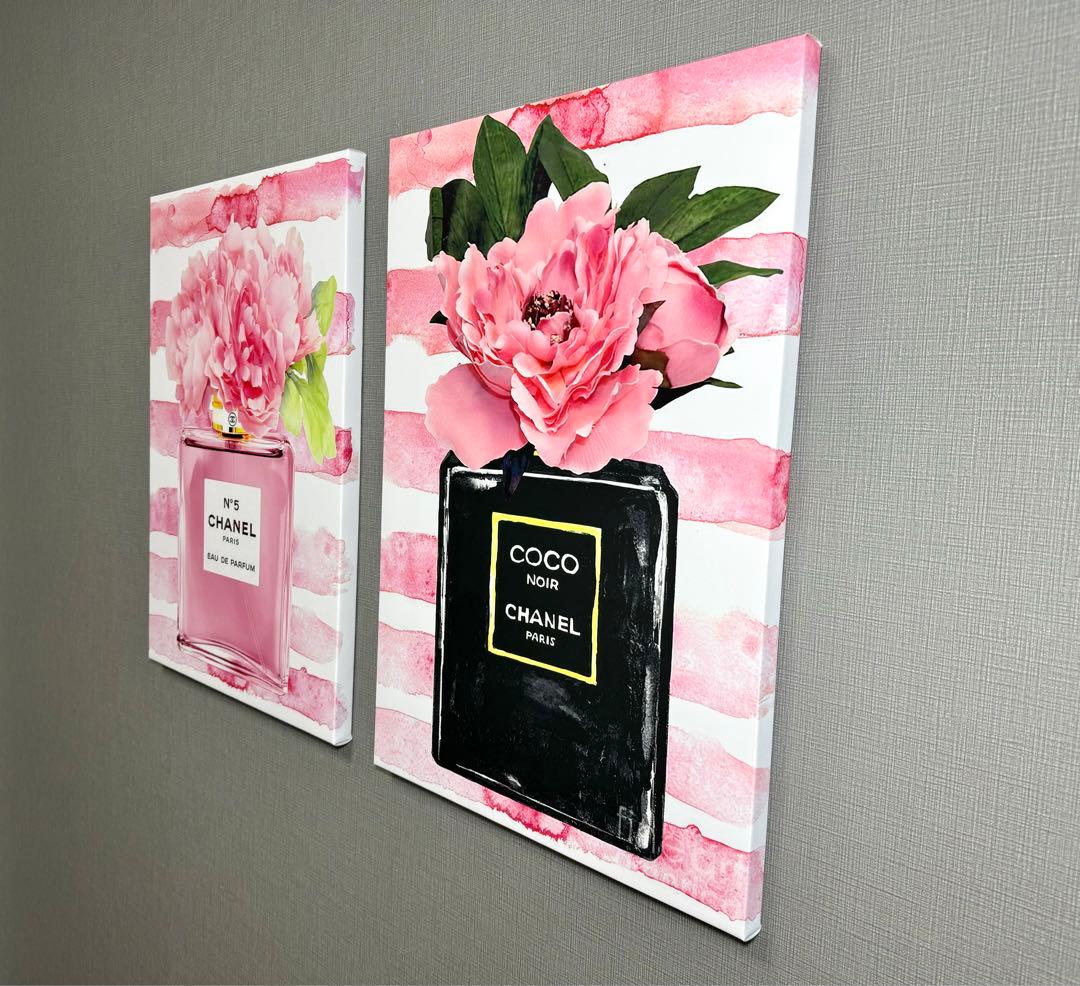 No111木枠付きキャンバスアート　ブランドアートポスター　香水　chance