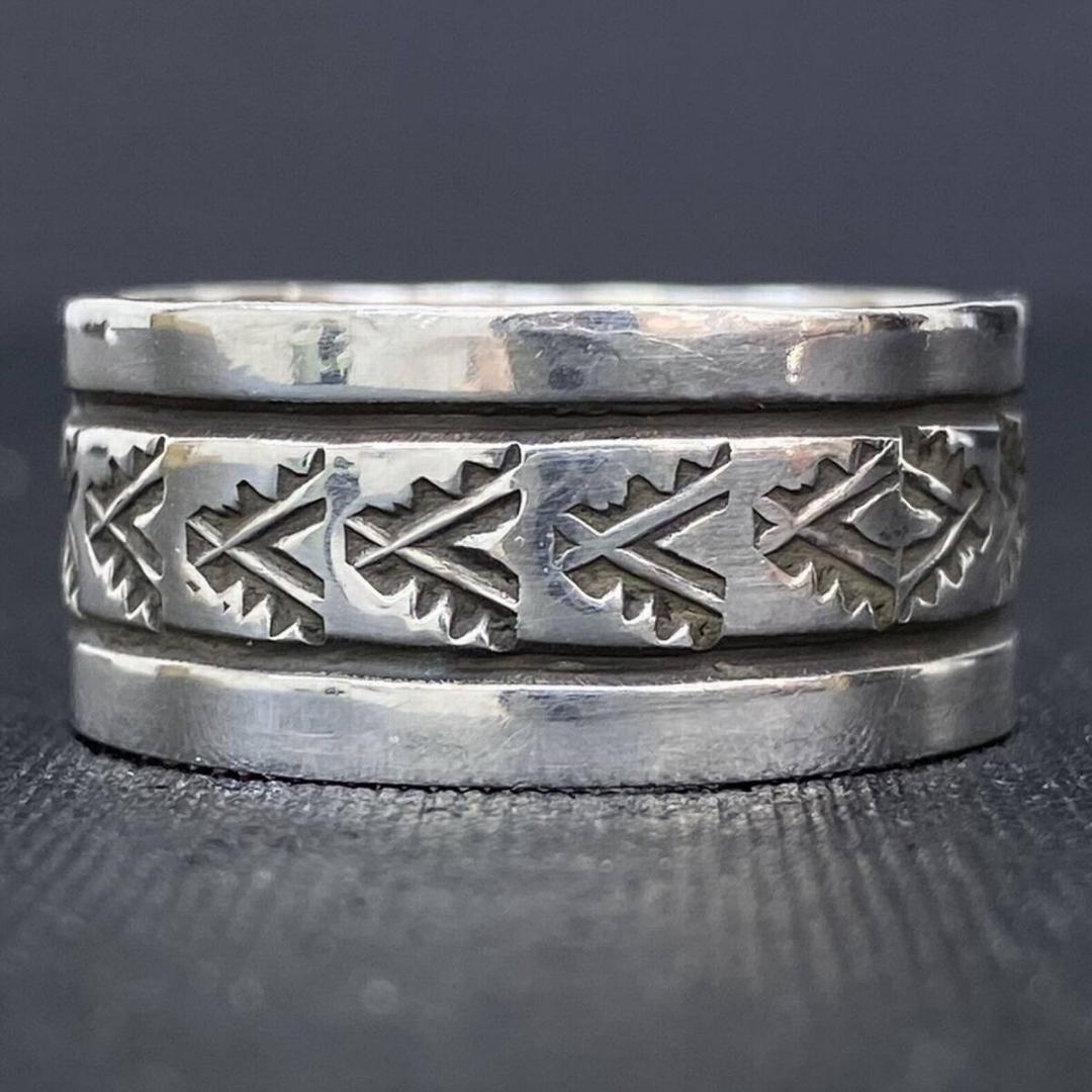 NAVAJO Rick Enriquez シルバー ネイティブ リング 27号
