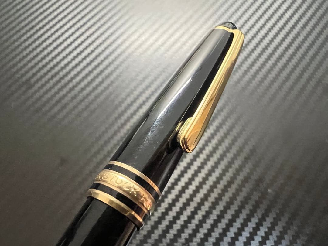 モンブラン マイスターシュテュック 144 万年筆 全金 ブラック F 細字