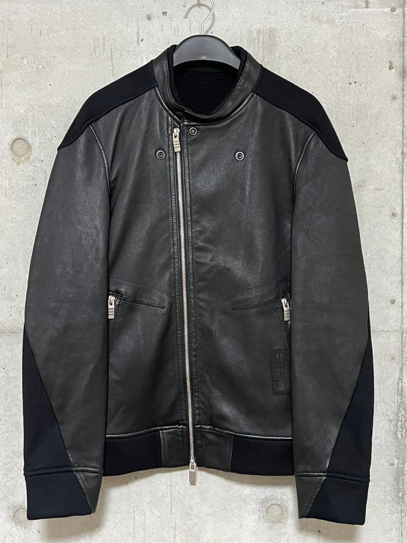 C DIEM ストレッチシープレザーコンビジャケット